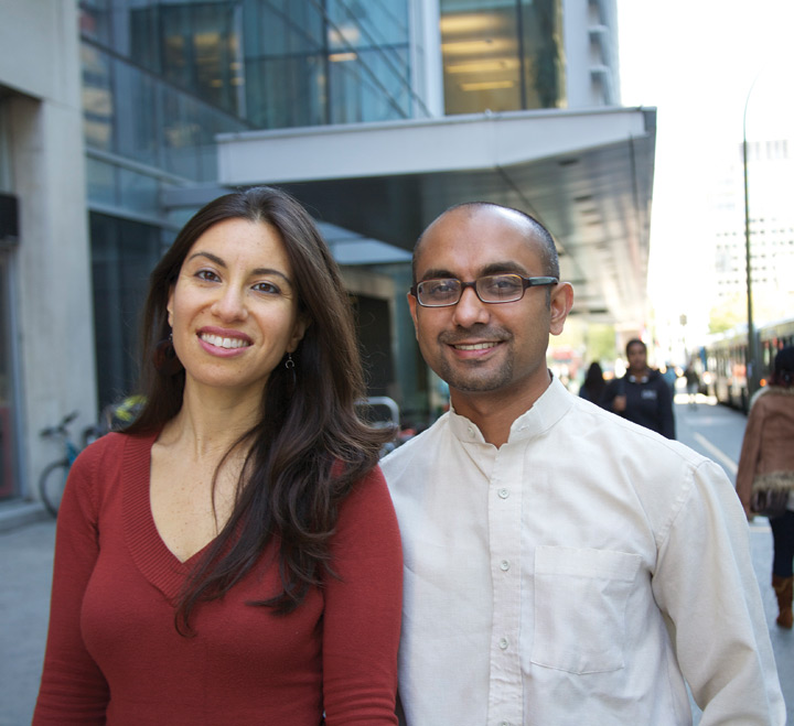 PhD student Caroline Doromajian, master’s student Kiran Vadaga both participate in the Centre for Research in Human Development with Centre Director William M. Bukowski (below). | Photo by Concordia University