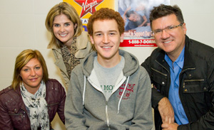 Nicholas Henderson with the Virgin Radio team