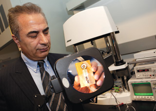 Mechanical and industrial engineering professor Javad Dargahi is researching artificial tactile sensing in biomedical applications. | Photo by Concordia University