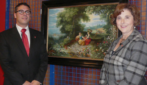 From left to right: Clarence Epstein, Director of Special Projects and Cultural Affairs in the President’s Office and President and Vice-Chancellor of Concordia, Judith Woodsworth. 