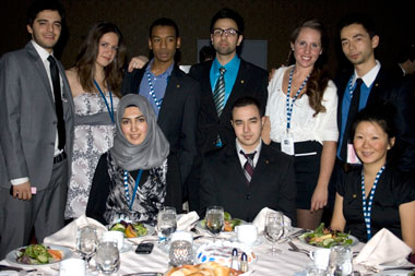 IIE Concordia Executive Committee (top to bottom): Tony Toteda (VP Sponsorships), Alexandra Katakis (VP Internal), Mohamed Maguiraga (VP Communications), Adnan Ali (VP External Affairs), Karoline Pepin (VP Finance), Gregory Ning (President), Maryam Raza (VP Conference), Anas Baddyr (VP Social), Gabrielle Ouellet (VP Academic). | Photo courtesy of IIE Concordia.