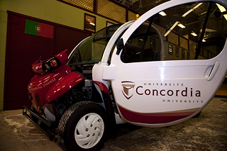 Facilities Management’s Global Motorcar at Loyola. | Photo by Concordia University