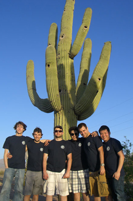 The Concordia team poses in Tucson (left to right): Jordan Lafrenière, Nicholas Major, Serge Kudinov, Hadi Alaee, Andrew Romano, Quan Pham. | Photo by Hadi Alaee