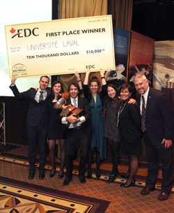 The delegation from Université Laval – Winners of the 2012 Concordia Cup | Photo by Ben Shah