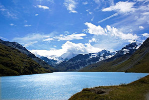 The Lac des Dix in Valais, Switzerland.