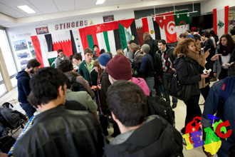 Concordia students attend the Multicultural Fair organized by the I/EAC.
