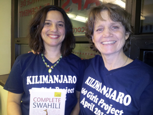 Antonella Nizzola (left) and Noreen Gobeille are going climb Mount Kilimanjaro, Africa’s highest mountain, to raise money for the 160 Girls Project.