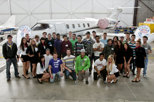 Competitors assembled at Mississauga’s MX Aerospace Centre.