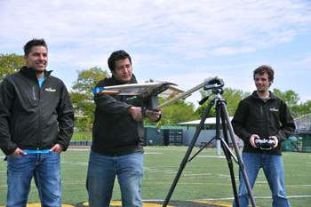 The launch: Billy Marquez, Hadi Alaee and Nicholas Major. | Photo by Marc Bourcier