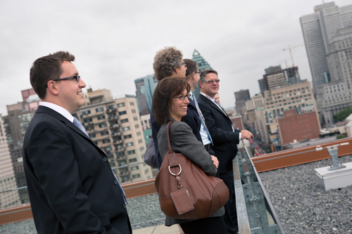 Many delegates were impressed by how much Quartier Concordia has evolved since their last visit to the downtown campus. | Photo by Concordia University