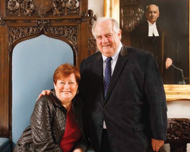 Richard McConomy and Pierrette Sévigny in their Montreal home. 