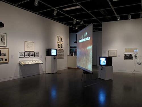 Traffic: Conceptual Art in Canada 1965-1980, Part 1. Montreal section view of the exhibition. 2012