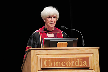 Honorary doctorate Elsa Bolam | Photo by Luigi D'Astolfo IPI