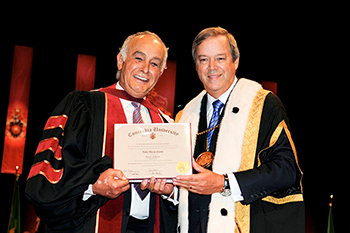 Aldo with Chancellor L. Jacques Ménard