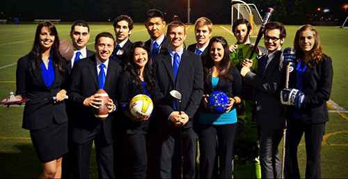 The 2012 John Molson Sports Marketing Committee executive team.