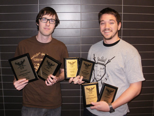 From left: Josh Whatley and Deven Collette, winning team captains. | Photo courtesy of SCS Concordia