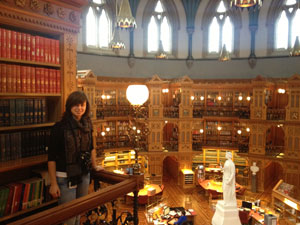 Margarita Kotruts in the Library of Parliament. | All photos courtesy of Margarita Kotruts