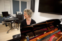 Guylaine Vaillancourt teaches music therapy in the Department of Creative Arts Therapies. | Photo by Concordia University