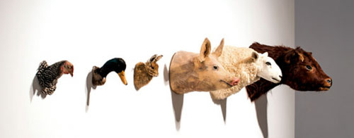 Kim Waldron: Animal Heads, 2010.