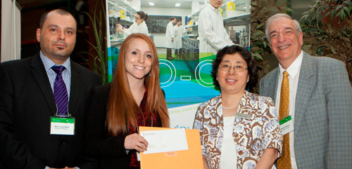 RSW's Peter Linardakis and Stephen Reisler, accountancy student Claudia Caron-Boutin and Chen Huang, associate director of Concordia’s institute