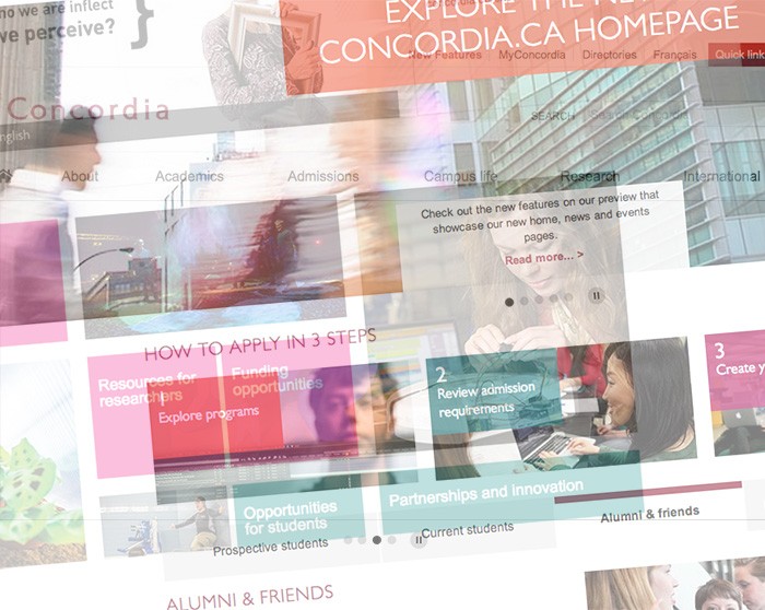New Concordia website unveiled