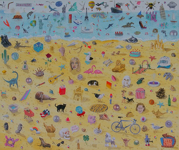 Laura Rokas-Bérubé’s painting “Life’s a Beach” won the BMO Financial Group’s 1st Art! Invitational Student Art Competition regional prize. | Courtesy of the artist