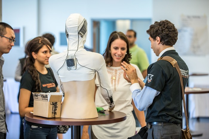 A prototype for the Human Battery project, one of several District 3 projects on display at the Innovation Award Ceremony.