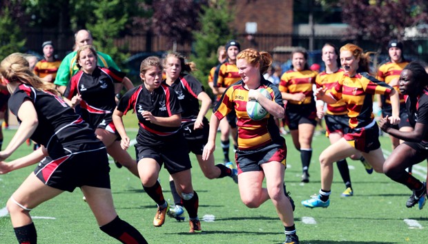The Stingers women’s rugby team trounced the Carleton Ravens last Saturday.
