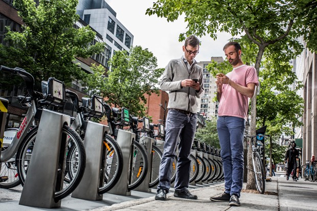 Calling all Concordians: Zachary Patterson (right) is using an app to find out how faculty, staff and students commute.