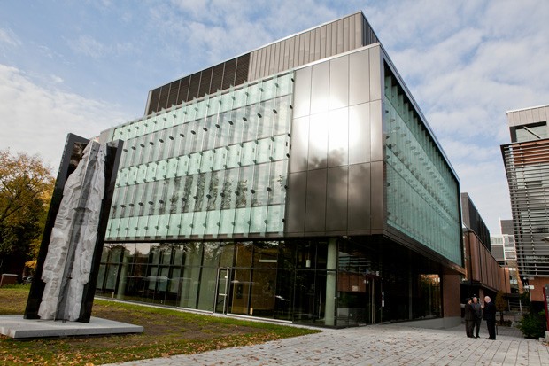 The centre’s building on the Loyola Campus consumes 57 per cent less energy than the National Energy Code of Canada for Buildings. The centre’s building on the Loyola Campus consumes 57 per cent less energy than the National Energy Code of Canada for Buildings.