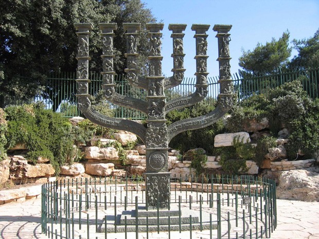 The Knesset Menorah in Jerusalem, Israel