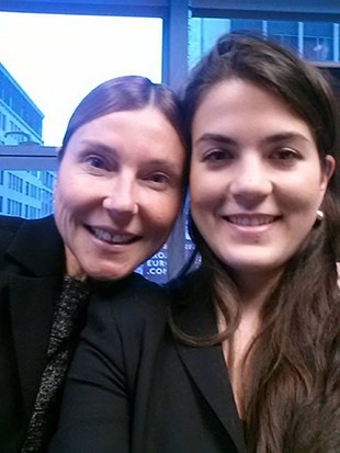 Videotron COO Manon Brouillette and JMSB student Katerina Fragos