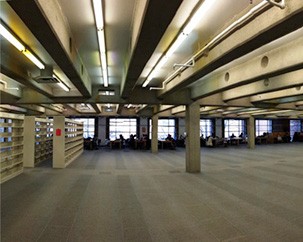 What’s up with all the hard hats at the Vanier Library?