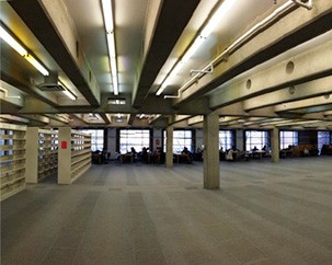 What’s up with all the hard hats at the Vanier Library? 