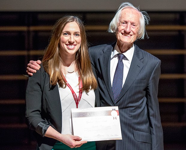 Amanda Rossi with record-breaking runner Ed Whitlock