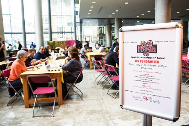 The fifth annual MS Fundraiser Fiesta drew 105 faculty and staff members from across the university