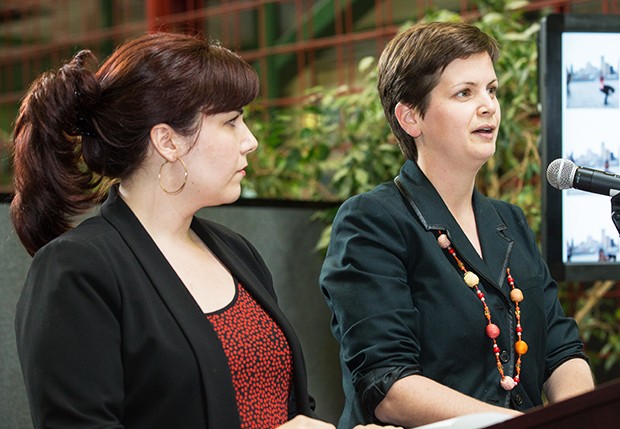 Sophie Mailloux (left) and Claudia Deme