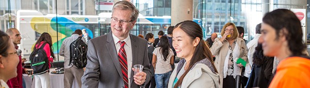 Concordia President Alan Shepard encourages students to stay connected via social media and the NOW newsletter