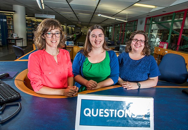 Concordia subject librarians Danielle Dennie, Katharine Hall and Éthel Gamache can help you dive deeper to find the information you need to succeed