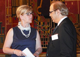 M. Ayaz Naseem (right) with the Mayor of Braunschweig.