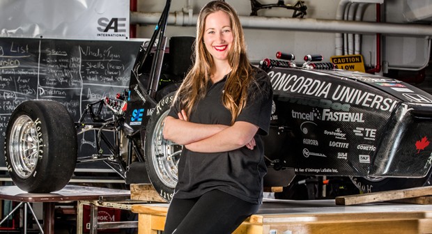 “SAE is attracting more students, giving them a chance to pick up a wrench and apply what they’ve been learning.” — Andréa Cartile, Concordia SAE president.