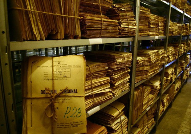In Bucharest: an archive of the former Communist secret police, where agents created colour-coded maps to keep track of Greek Catholic priests and their level of opposition to the regime. | Photo courtesy of Lucian Turcescu