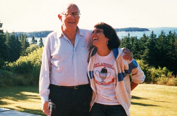 Nina Howe and her father, Irving Howe