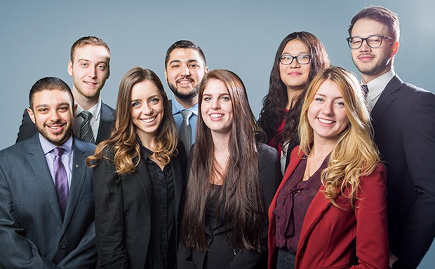 The organizing committee of the second annual Engineering and Commerce Case Competition.