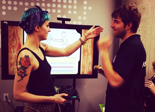 In Tune involves two people exploring touch through continual communication. | Photos courtesy Tweed Couch Games In Tune involves two people exploring touch through continual communication. | Photos courtesy Tweed Couch Games