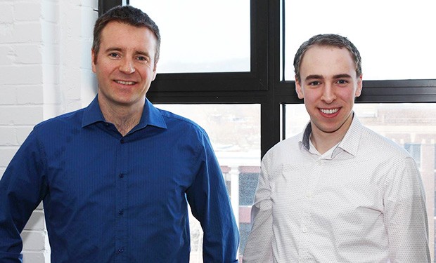 JMSB student Michael Richardson with his CEO for a Day, Ubisoft Montreal’s Yannis Mallat JMSB student Michael Richardson with his CEO for a Day, Ubisoft Montreal’s Yannis Mallat