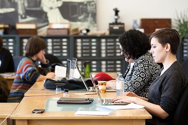 The Montreal edition of the Art+Feminism Wikipedia edit-a-thon took place in the Documentation Centre of the Canadian Women Artists History Initiative (CWAHI) at Concordia. 