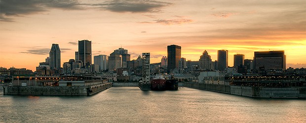 Montreal skyline at night