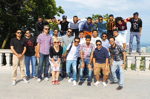 Jazan University students, including Essam Osais: ‘I like how people connect with us, and the university makes us feel comfortable, asking us how we’re doing every two or three days.’ Jazan University students, including Essam Osais: ‘I like how people connect with us, and the university makes us feel comfortable, asking us how we’re doing every two or three days.’