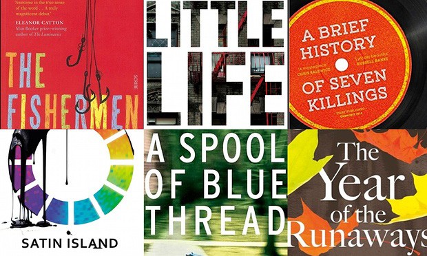 This year's nominees for the Man Booker Prize. | Image courtesy of The Guardian